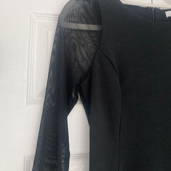 Jack Mini Dress with Mesh Sleeves - Picture 2 of 4